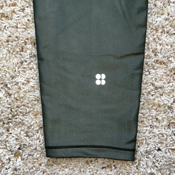 Sweaty Betty High Shine Workout Leggings Dark Forest Green XL NWT - Picture 3 of 12